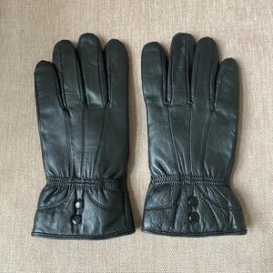 Black Leather Gloves Women’s Size 7 Medium